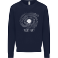 The Milky Way Astronomy Solar System Planet Mens Sweatshirt Jumper Navy Blue