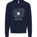 The Milky Way Astronomy Solar System Planet Mens Sweatshirt Jumper Navy Blue