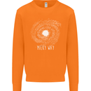 The Milky Way Astronomy Solar System Planet Mens Sweatshirt Jumper Orange