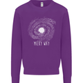The Milky Way Astronomy Solar System Planet Mens Sweatshirt Jumper Purple