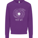 The Milky Way Astronomy Solar System Planet Mens Sweatshirt Jumper Purple