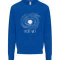 The Milky Way Astronomy Solar System Planet Mens Sweatshirt Jumper Royal Blue