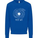 The Milky Way Astronomy Solar System Planet Mens Sweatshirt Jumper Royal Blue