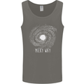 The Milky Way Astronomy Solar System Planet Mens Vest Tank Top Charcoal