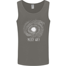 The Milky Way Astronomy Solar System Planet Mens Vest Tank Top Charcoal