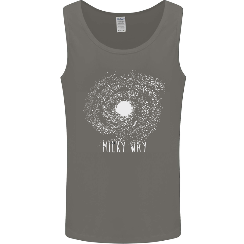 The Milky Way Astronomy Solar System Planet Mens Vest Tank Top Charcoal