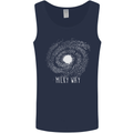 The Milky Way Astronomy Solar System Planet Mens Vest Tank Top Navy Blue