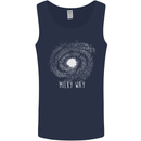 The Milky Way Astronomy Solar System Planet Mens Vest Tank Top Navy Blue