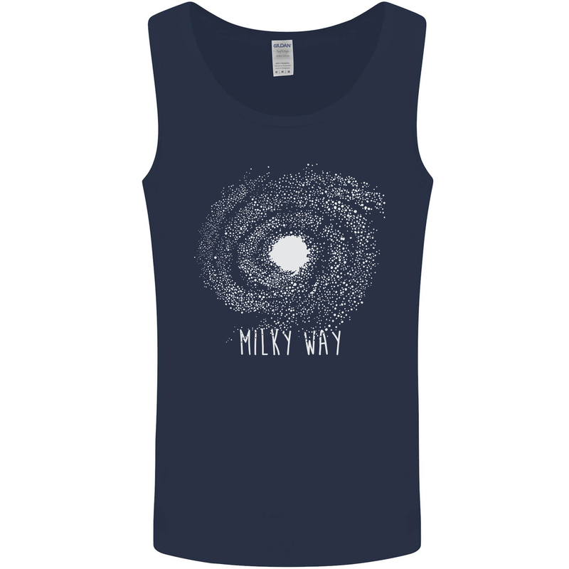 The Milky Way Astronomy Solar System Planet Mens Vest Tank Top Navy Blue