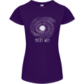 The Milky Way Astronomy Solar System Planet Womens Petite Cut T-Shirt Purple