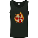 The N.Ireland Flag Fire Effect Mens Vest Tank Top Black