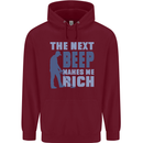 The Next Beep Funny Metal Detecting Childrens Kids Hoodie Maroon