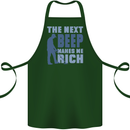 The Next Beep Funny Metal Detecting Cotton Apron 100% Organic Forest Green