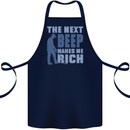 The Next Beep Funny Metal Detecting Cotton Apron 100% Organic Navy Blue