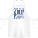 The Next Beep Funny Metal Detecting Cotton Apron 100% Organic White