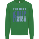 The Next Beep Funny Metal Detecting Kids Sweatshirt Jumper Irish Green