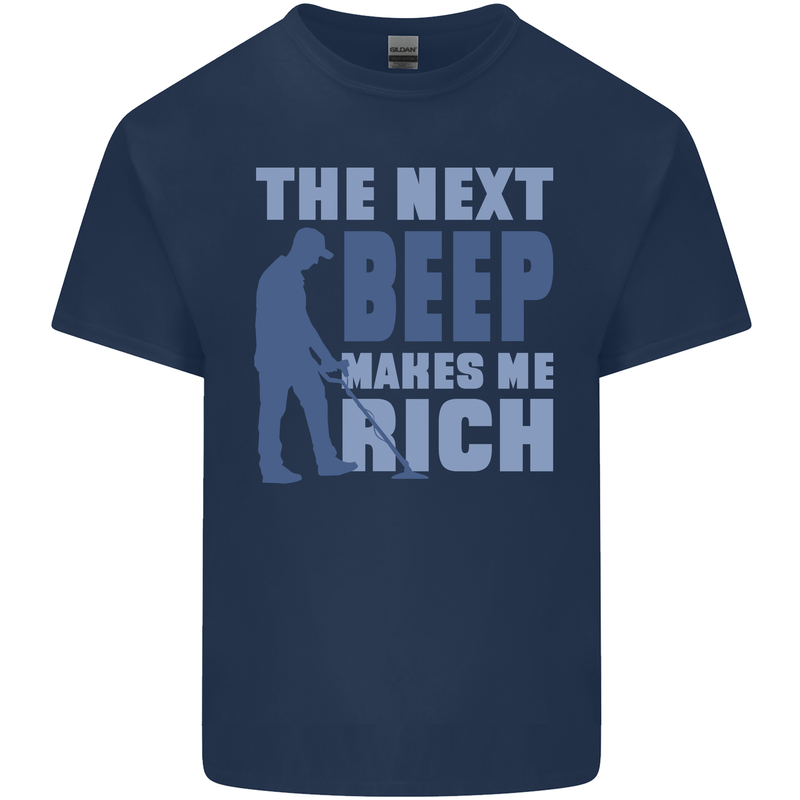 The Next Beep Funny Metal Detecting Kids T-Shirt Childrens Navy Blue