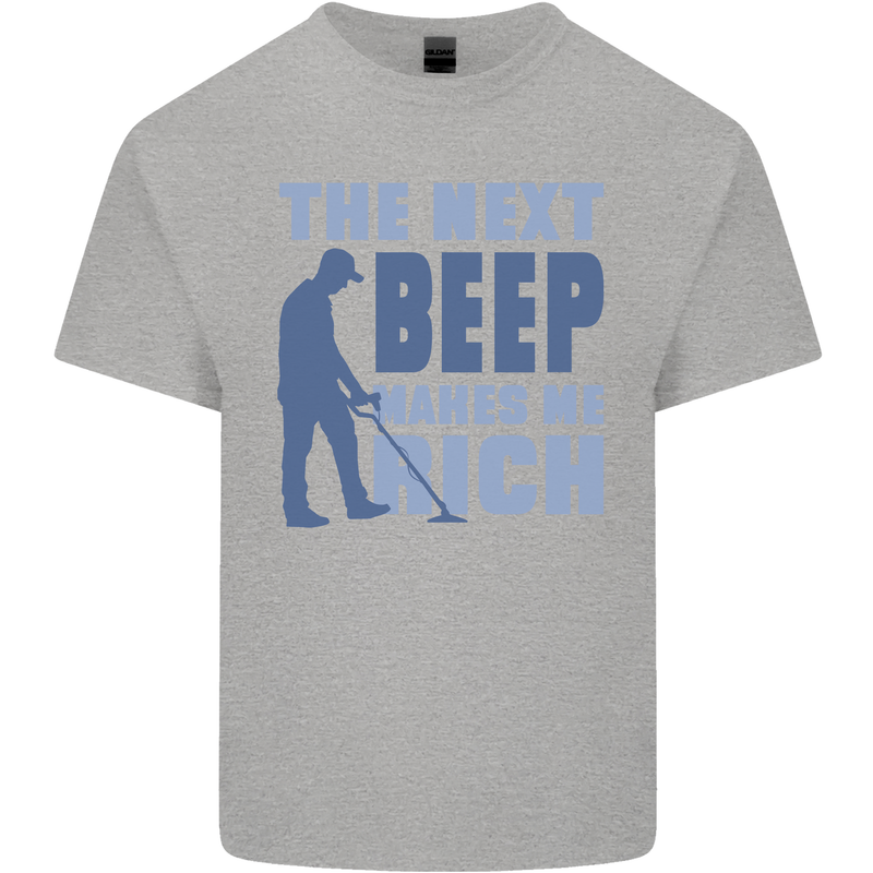 The Next Beep Funny Metal Detecting Kids T-Shirt Childrens Sports Grey