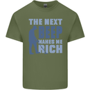 The Next Beep Funny Metal Detecting Mens Cotton T-Shirt Tee Top Military Green
