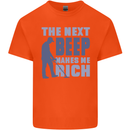 The Next Beep Funny Metal Detecting Mens Cotton T-Shirt Tee Top Orange