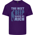 The Next Beep Funny Metal Detecting Mens Cotton T-Shirt Tee Top Purple