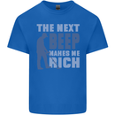 The Next Beep Funny Metal Detecting Mens Cotton T-Shirt Tee Top Royal Blue