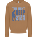 The Next Beep Funny Metal Detecting Mens Sweatshirt Jumper Caramel Latte