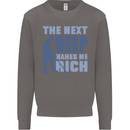 The Next Beep Funny Metal Detecting Mens Sweatshirt Jumper Charcoal