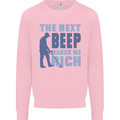 The Next Beep Funny Metal Detecting Mens Sweatshirt Jumper Light Pink