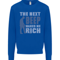 The Next Beep Funny Metal Detecting Mens Sweatshirt Jumper Royal Blue