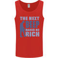 The Next Beep Funny Metal Detecting Mens Vest Tank Top Red