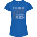 The Next Beep Funny Metal Detecting Womens Petite Cut T-Shirt Royal Blue