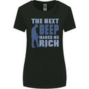 The Next Beep Funny Metal Detecting Womens Wider Cut T-Shirt Black