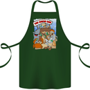 The Ocean Bar Scuba Diving Diver Alcohol Cotton Apron 100% Organic Forest Green