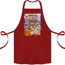 The Ocean Bar Scuba Diving Diver Alcohol Cotton Apron 100% Organic Maroon