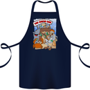 The Ocean Bar Scuba Diving Diver Alcohol Cotton Apron 100% Organic Navy Blue