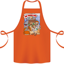 The Ocean Bar Scuba Diving Diver Alcohol Cotton Apron 100% Organic Orange