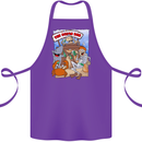 The Ocean Bar Scuba Diving Diver Alcohol Cotton Apron 100% Organic Purple