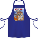 The Ocean Bar Scuba Diving Diver Alcohol Cotton Apron 100% Organic Royal Blue