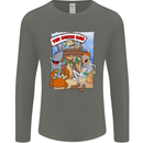 The Ocean Bar Scuba Diving Diver Alcohol Mens Long Sleeve T-Shirt Charcoal