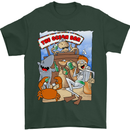 The Ocean Bar Scuba Diving Diver Alcohol Mens T-Shirt Cotton Gildan Forest Green