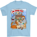 The Ocean Bar Scuba Diving Diver Alcohol Mens T-Shirt Cotton Gildan Light Blue
