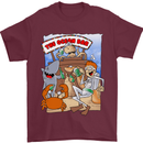 The Ocean Bar Scuba Diving Diver Alcohol Mens T-Shirt Cotton Gildan Maroon