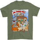 The Ocean Bar Scuba Diving Diver Alcohol Mens T-Shirt Cotton Gildan Military Green