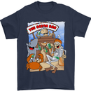 The Ocean Bar Scuba Diving Diver Alcohol Mens T-Shirt Cotton Gildan Navy Blue