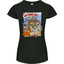 The Ocean Bar Scuba Diving Diver Alcohol Womens Petite Cut T-Shirt Black