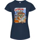 The Ocean Bar Scuba Diving Diver Alcohol Womens Petite Cut T-Shirt Navy Blue