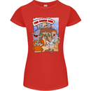 The Ocean Bar Scuba Diving Diver Alcohol Womens Petite Cut T-Shirt Red