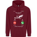 The Ocean Is Calling Scuba Diving Diver Childrens Kids Hoodie Maroon