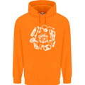 The Ocean Is Calling Scuba Diving Diver Childrens Kids Hoodie Orange